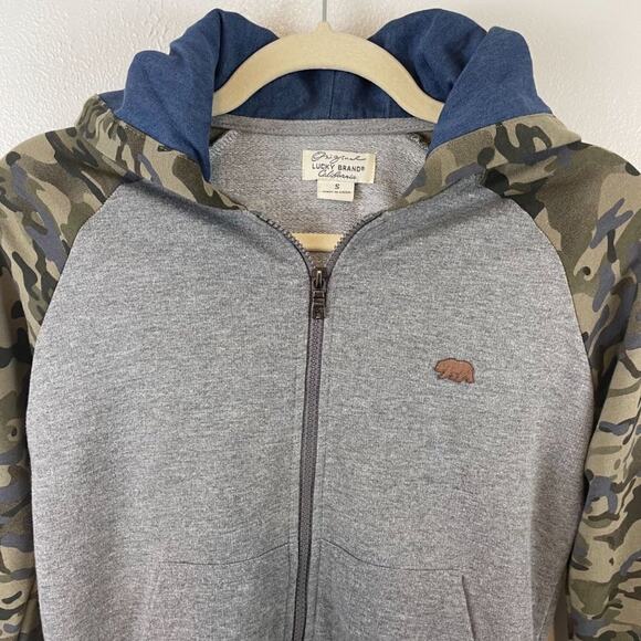 Lucky Brand Camo Sweatshirt Hoodie Size Small - Picture 2 of 8